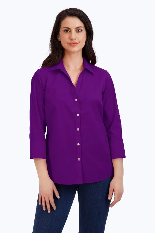 Spiritual Vitality Mary Stretch No Iron 3/4 Sleeve Shirt, Orchid