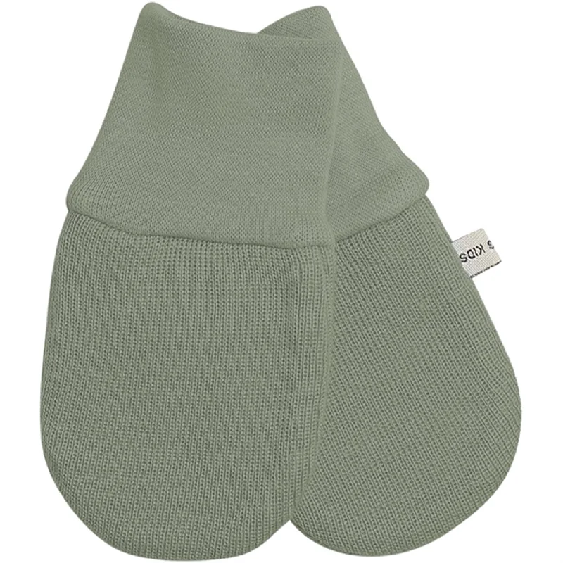 Minimal Style Racing Kids Baby Mittens without Thumb Light Seagrass