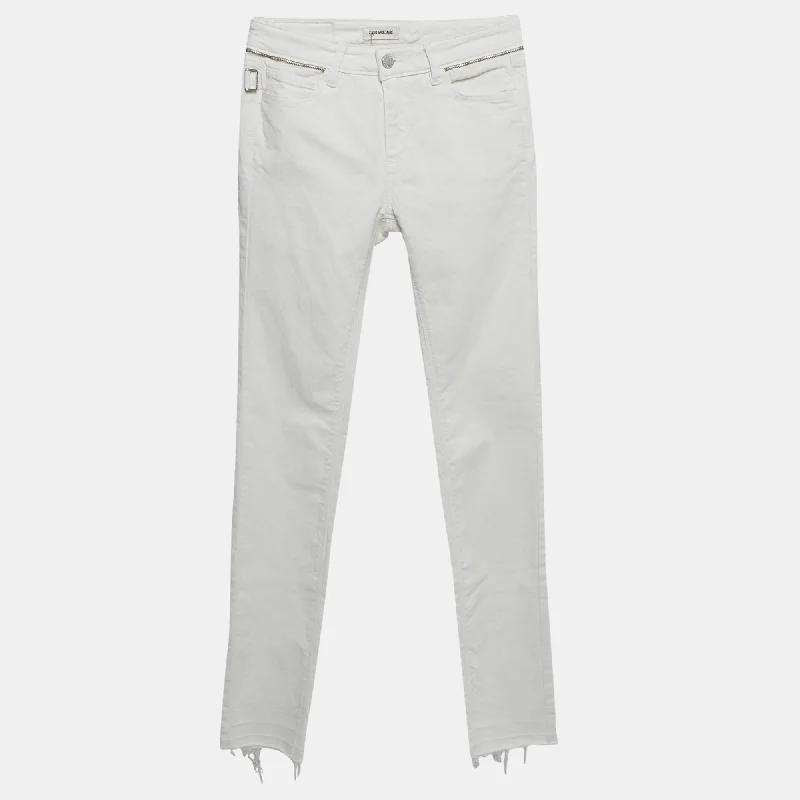 Light And Breathable Zadig & Voltaire White Denim Eva Cher Jean