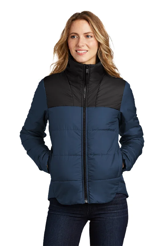 Personalized Design The North Face Womens Water Resistant Everyday Insulated Full Zip Jacket - Shady Blue - Closeout