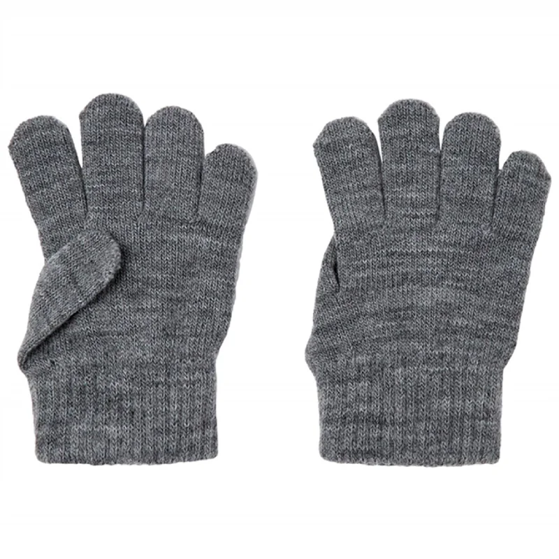 Elegant And Charming Name it Grey Melange Magic Mittens