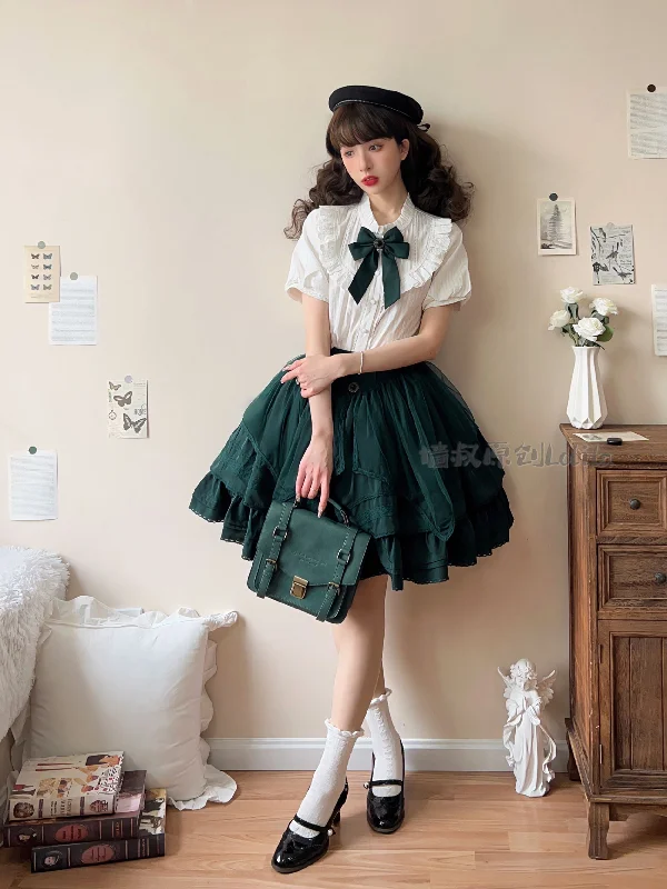 Comfortable And Casual (Buyforme)Uncle Wall Original~Rich Girl~Elegant Lolita SK and Shirt