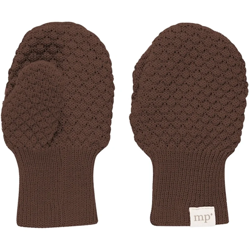 Fashionable Inner Wear MP Danmark 97512 Oslo Wool Mittens Soft Brown