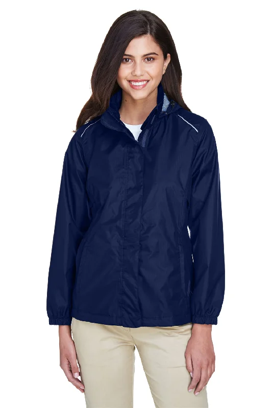 Classic Core 365 Womens Climate Waterproof Full Zip Hooded Jacket - Classic Navy Blue