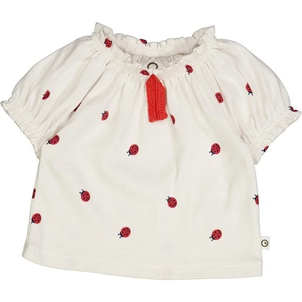 Fashionable And Versatile Müsli Balsam Cream/Apple Red/Night Blue Ladybird Top