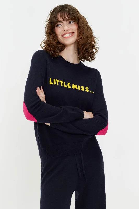 Lazy Home Navy Wool-Cashmere Little Miss Sweater