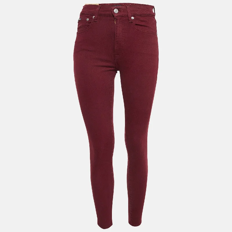 Comfortable And Versatile Polo Ralph Lauren Burgundy Denim