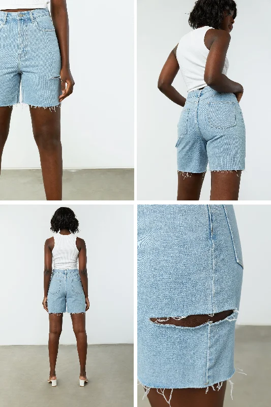 Comfortable And Casual LONG DENIM SHORTS