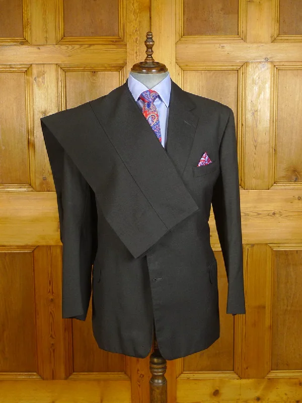 Slim Fit 24/0502 anderson &sheppard 2010 savile row bespoke grey worsted suit (some damage) 46 regular