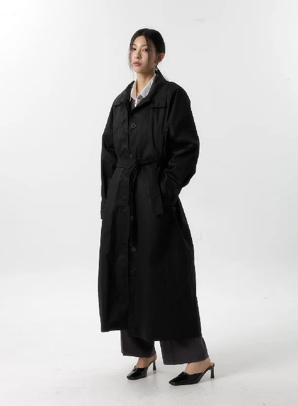 Autumn Selection Maxi Trench Coat IS315