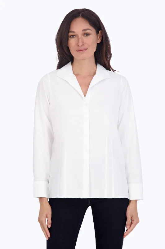 Elegant And Charming Katie Long Sleeve Pinpoint No Iron Shirt