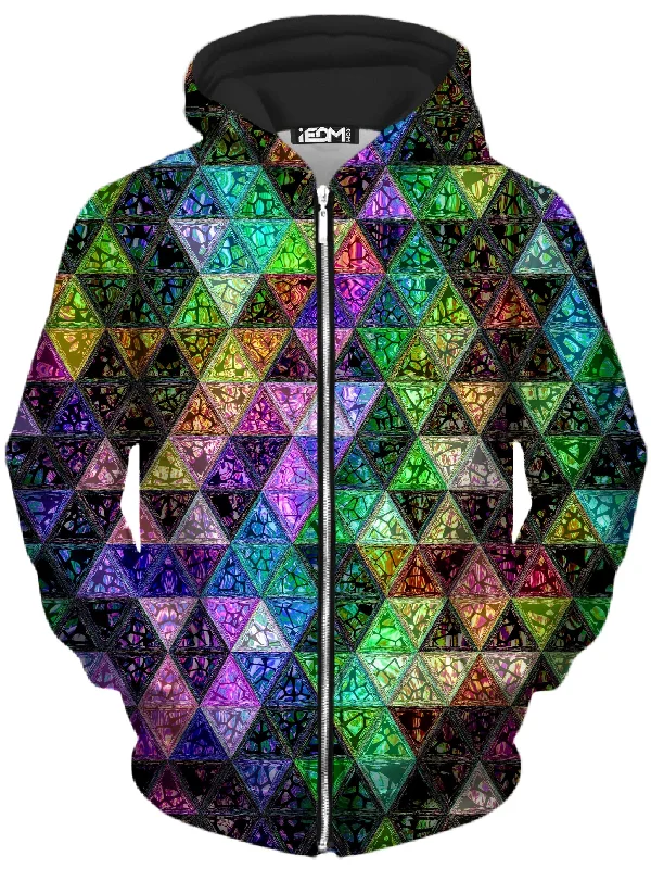 British Style Gem Setter Unisex Zip-Up Hoodie