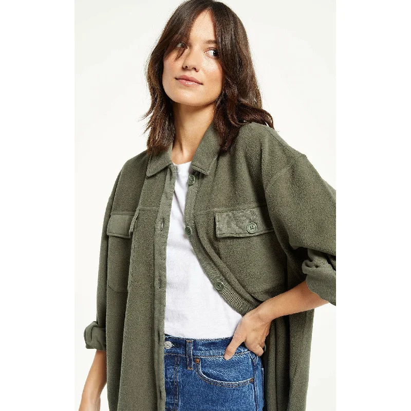 Lively And Youthful Austen Washed Shirt Jacket