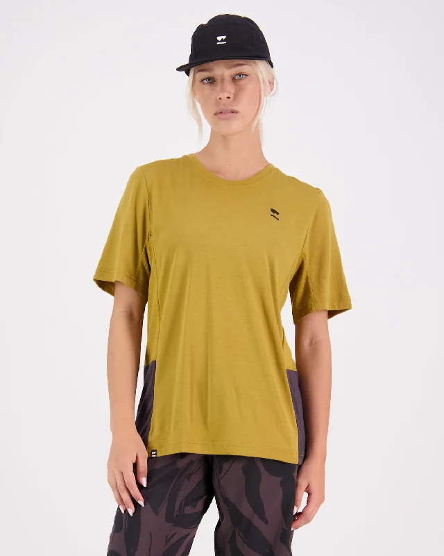 Carefree Style Tarn Merino T-Shirt - Shale / Cumin