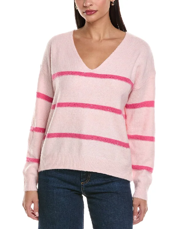 Casual And Comfortable ANNA KAY Kelly Moi Striped Cashmere-Blend Sweater