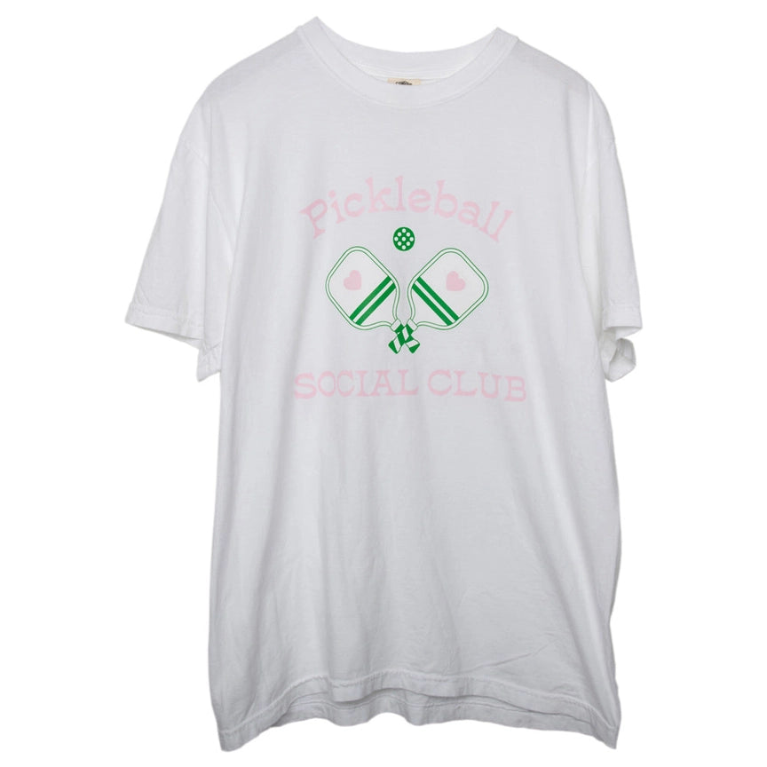 Personalized Series Pickleball Social Club Wholesale Graphic Tee Women's