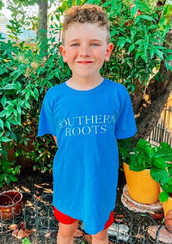 Personalized Clothing Southern Roots Youth Tee - Royal Blue