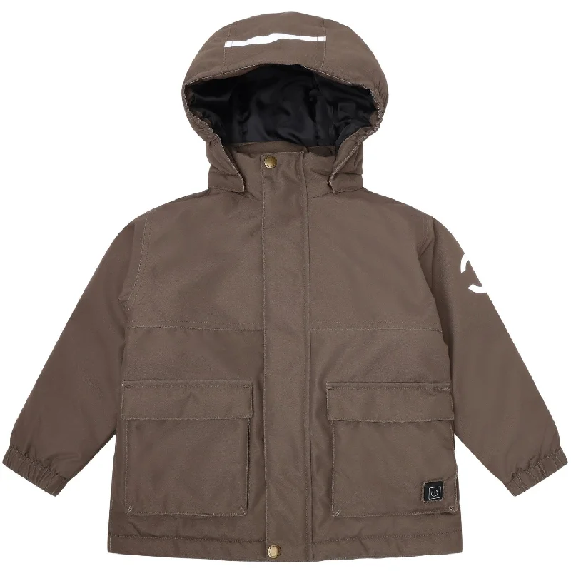 British Fashion Mikk-Line Chocolate Chip Heating Jacket Parka