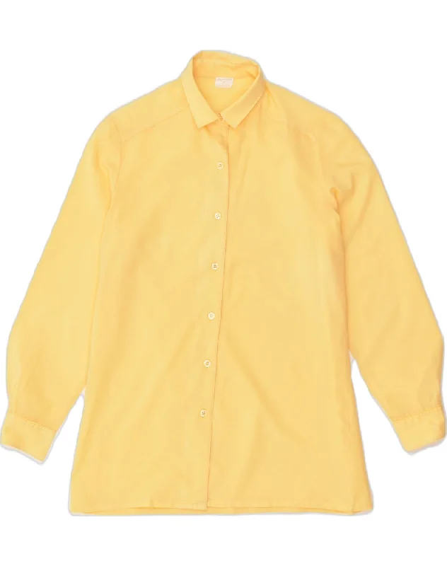 Street Charm VINTAGE Womens Shirt EU 38 Medium Yellow Polyester