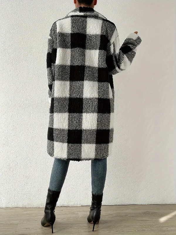 Fashion Must-have Cute Plaid Teddy Coat