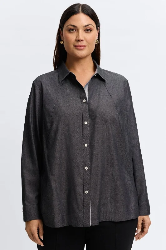 Girl Style Veronica Plus Cotton Twill Shirt