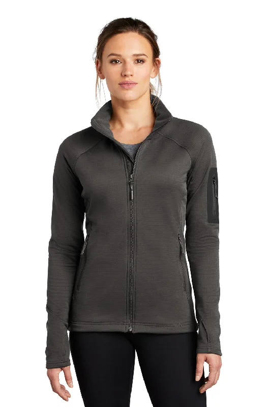 Multifunctional Style The North Face Womens Mountain Peaks Fleece Full Zip Jacket - Asphalt Grey - Closeout