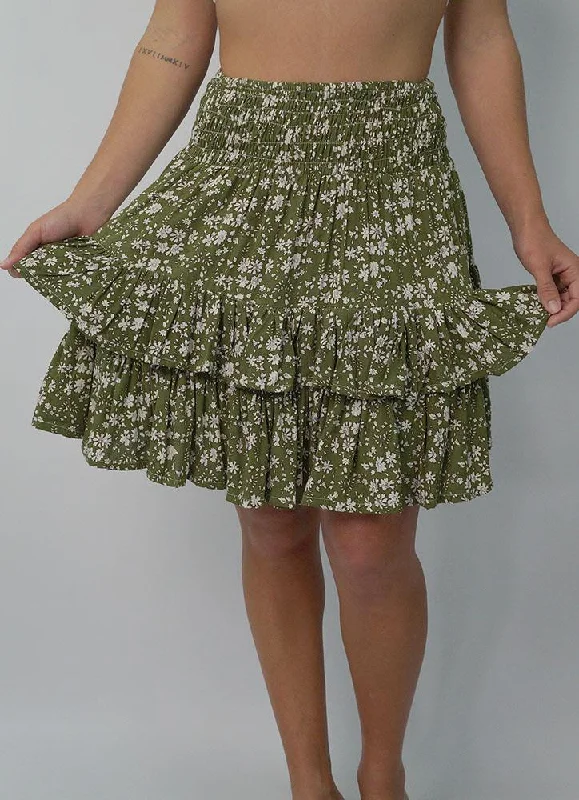 Fresh And Natural Havana Skirt "Blossom"