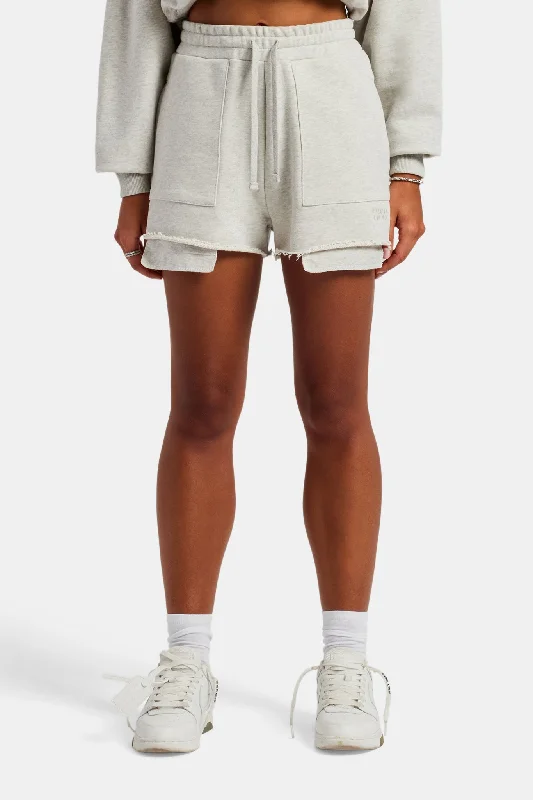 Classic Esportivo Embroidered Short - Grey Marl