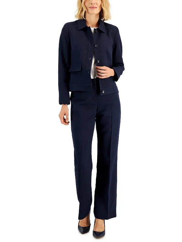 Fashion Style Petites Womens 2PC Office Pant Suit