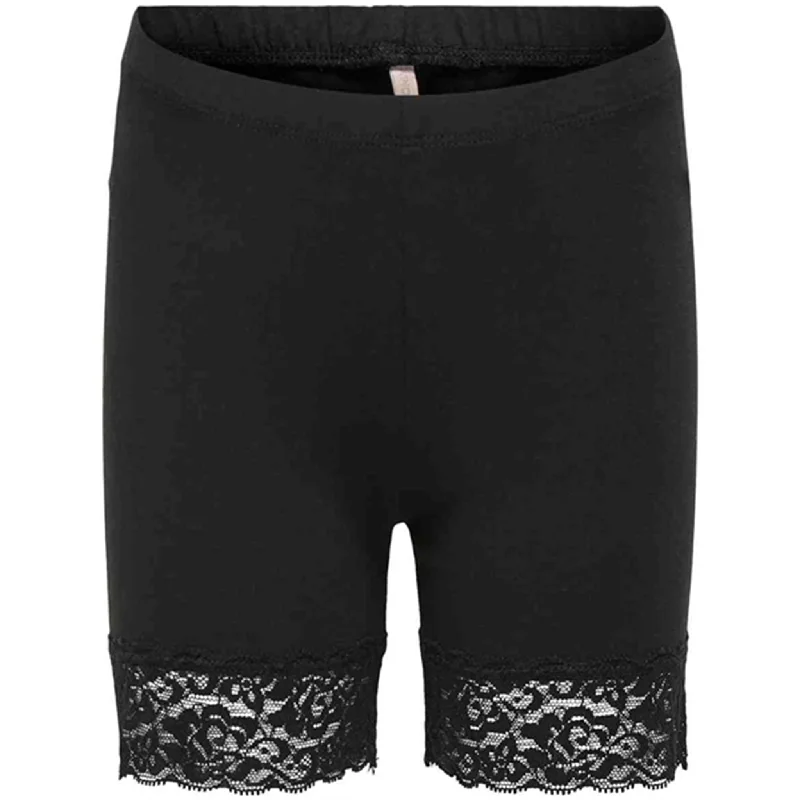 Fashion Selection Kids ONLY Black Love Lace Bike Shorts