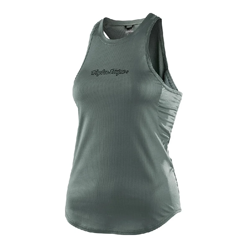 Fashion Must-have Wmns Luxe Tank Solid Steel Green