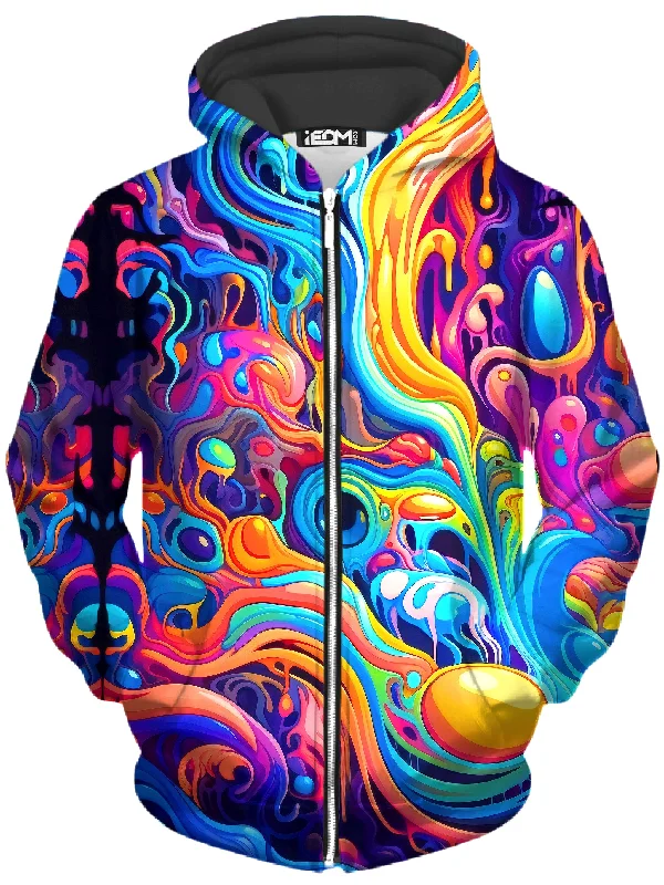 Urban Sense Kandi Swirl Unisex Zip-Up Hoodie