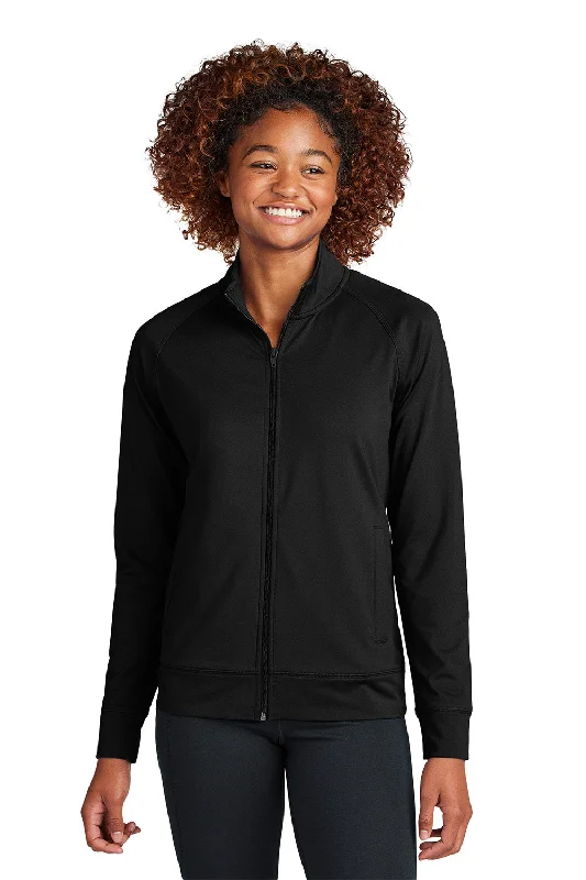 Sweet Style Sport-Tek Womens Sport-Wick Moisture Wicking Full Zip Cadet Jacket - Black - New