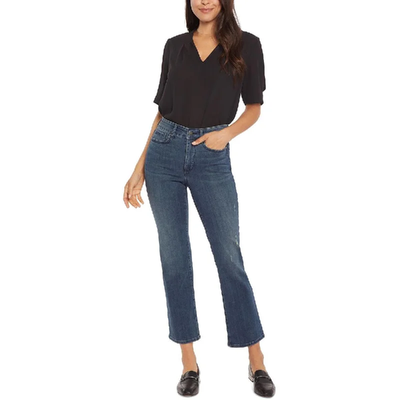 Feminine Charm NYDJ Womens Denim Stretch Straight Leg Jeans