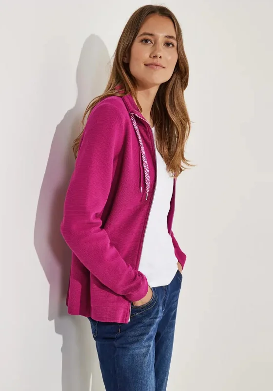 Fresh And Simple Cecil Zip Up Structured Jacket, Cool Pink