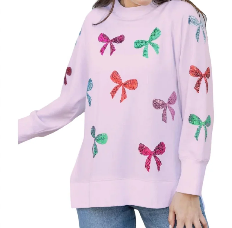 Embroidery Design Katie Sweatshirt In Bows