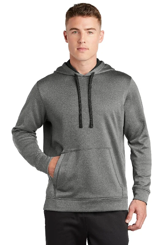 Modern City Sport-Tek PosiCharge Sport-Wick Heather Fleece Hooded Pullover. ST264