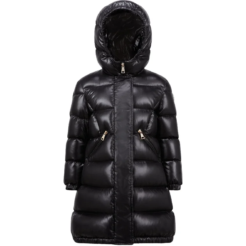 Fashion Style Moncler Black Bellevue Long Coat