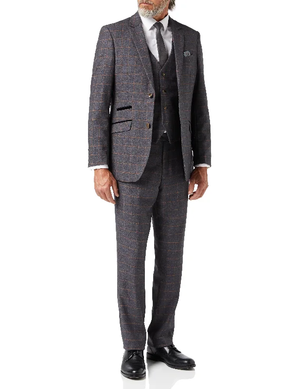 New Autumn And Winter Styles ROGER - GREY CHECK SUIT