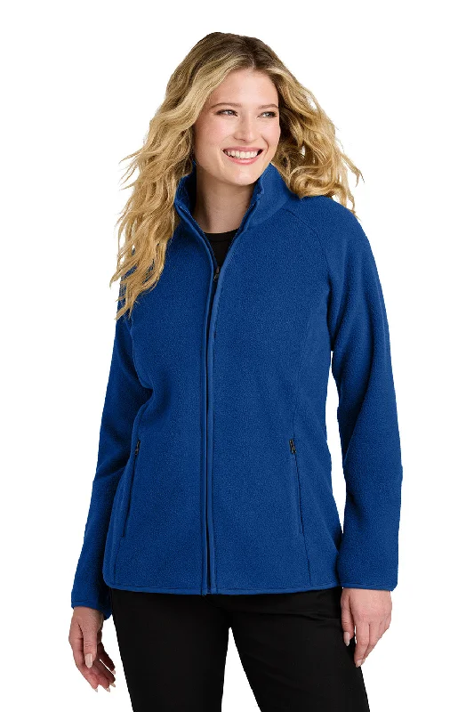 Classic Color Port Authority Womens C-FREE Raglan Pill Resistant Fleece Full Zip Jacket - True Royal Blue - New