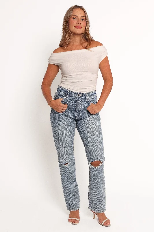 Girl Style Willa High Rise Straight Leg Jeans - Rogue