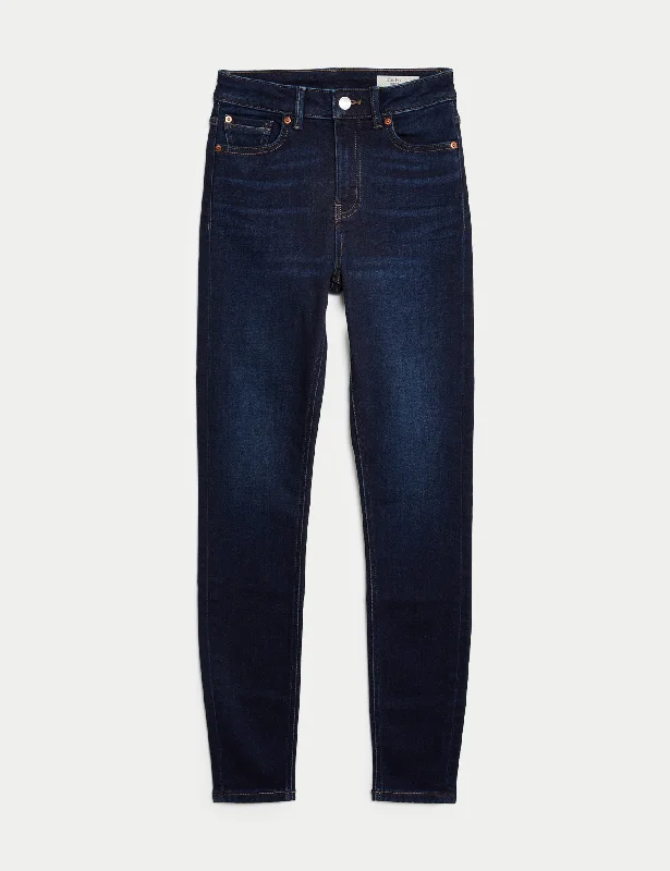 Celebrity Style Ivy Thermal High Waisted Skinny Jeans