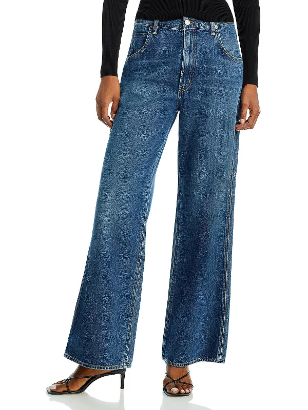 Trendy And Casual Womens High-Waist Carpenter High-Waisted Jeans