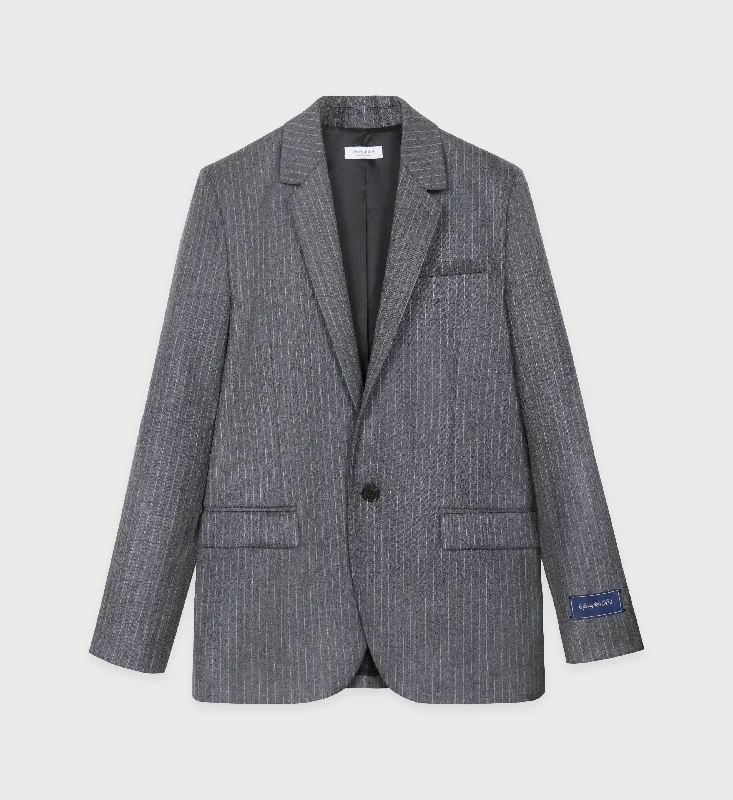 Celebrity Must-have Tailored Blazer - Grey