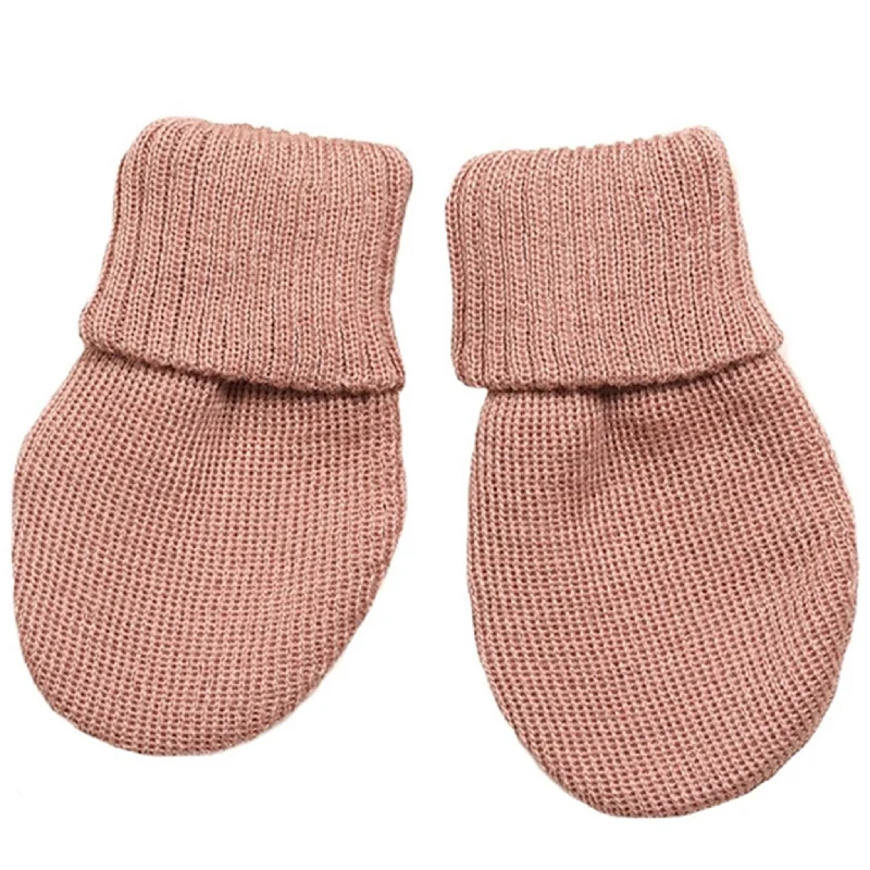 Celebrity Picks Huttelihut Mittens Wool Knit Mitty Dusty Rose