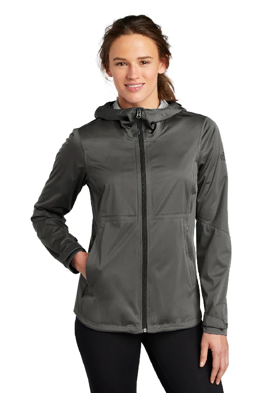 Fashion Selection The North Face Womens All Weather DryVent Windproof & Waterproof Full Zip Hooded Jacket - Asphalt Grey - Closeout