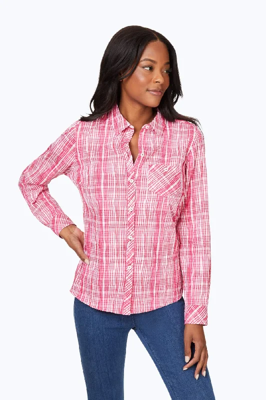 Fashionable Prints Hampton Purely Plaid Crinkle Shirt