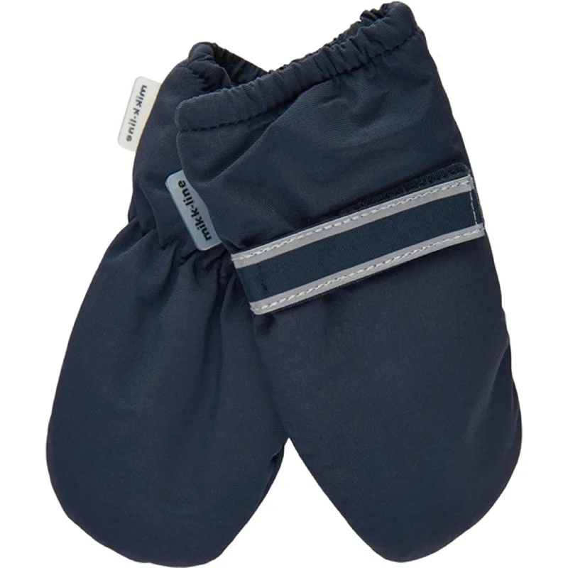 Sports Fashion Mikk-Line Baby Mittens Blue Nights