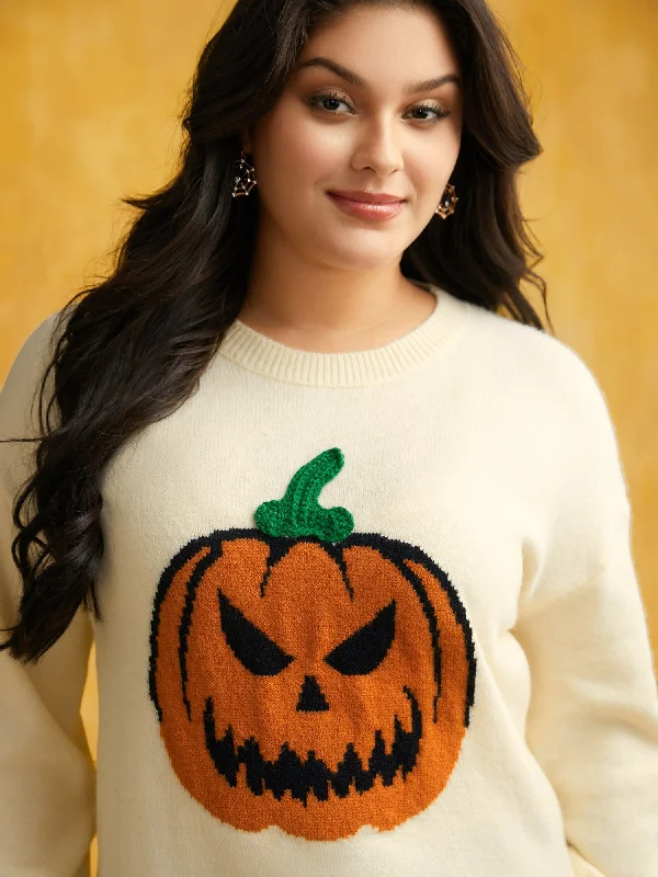 Celebrity Must-have Pumpkin Patch Front Pullover