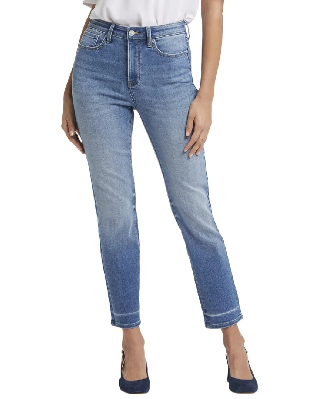 Luxury Temperament NYDJ Sheri Aspen Sky Ankle Crop Jean